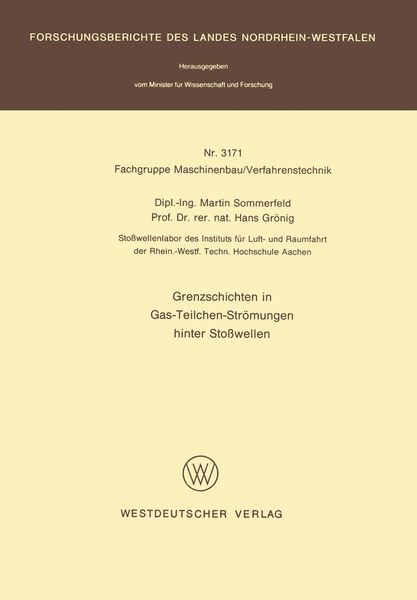 Produktbild: Grenzschichten in Gas-Teilchen-Str&ouml;mungen hinter Sto&szlig;wellen