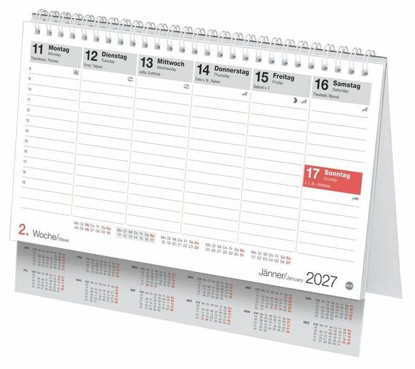Produktbild: Schreibtischkalender &Ouml;sterreich klein 2027