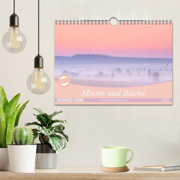 Produktbild: Moore und B&auml;che in Eifel und Ardennen (Wandkalender 2026 DIN A4 quer), CALVENDO Monatskalender