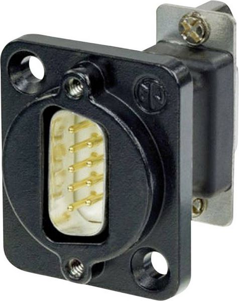 Produktbild: Neutrik NADB9MF-B D-SUB Adapter D-SUB-Stecker 9pol. - D-SUB-Buchse 9pol. 1St.