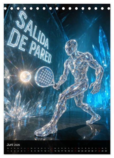 Produktbild: Padel G&ouml;tter (Tischkalender 2026 DIN A5 hoch), CALVENDO Monatskalender
