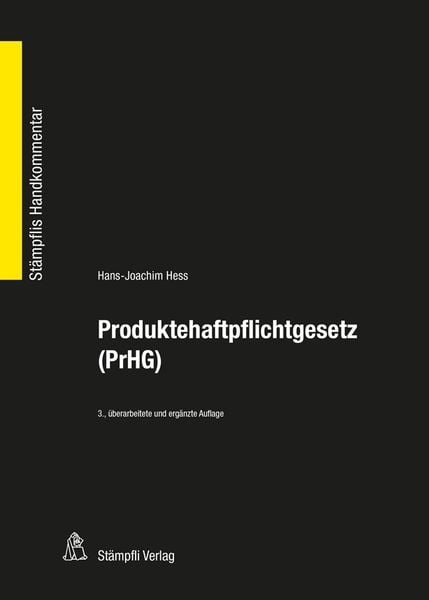 Produktbild: Produktehaftpflichtgesetz (PrHG)