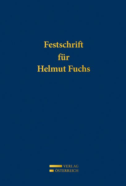 Produktbild: Festschrift f&uuml;r Helmut Fuchs