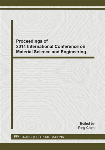 Produktbild: Proceedings of 2014 International Conference on Material Science and Engineering