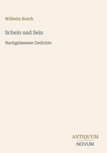Produktbild: Schein und Sein