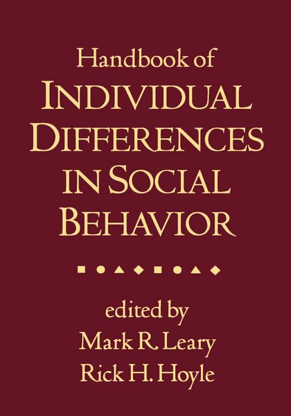 Produktbild: Handbook of Individual Differences in Social Behavior