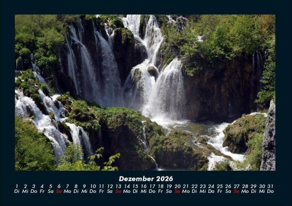 Produktbild: Wasserf&auml;lle 2026 Fotokalender DIN A4