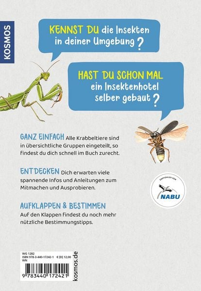 Produktbild: KOSMOS Was krabbelt denn da? Naturf&uuml;hrer f&uuml;r Kinder ab 8 Jahren