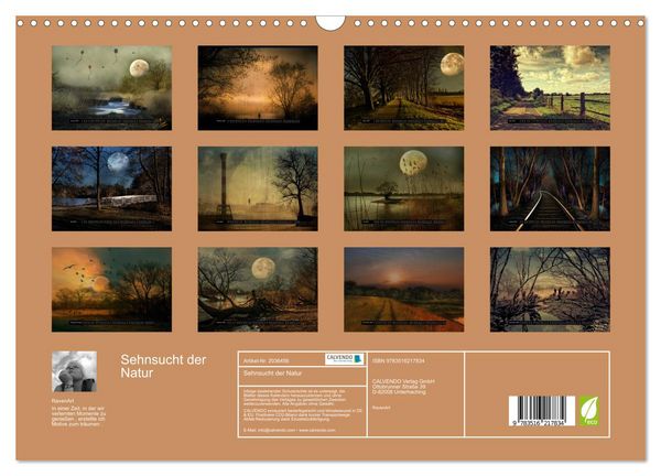 Produktbild: Sehnsucht der Natur (Wandkalender 2026 DIN A3 quer), CALVENDO Monatskalender