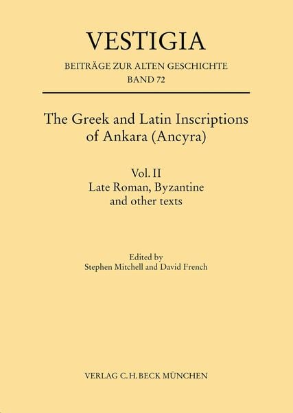 Produktbild: The Greek and Latin Inscriptions of Ankara (Ancyra)