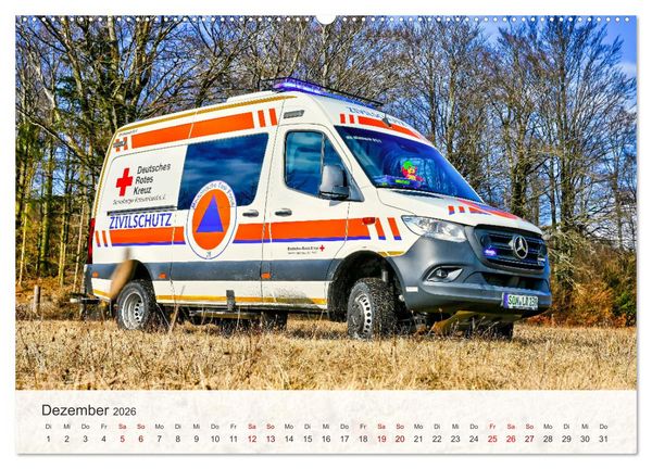 Produktbild: Einsatzfahrzeuge 112 (hochwertiger Premium Wandkalender 2026 DIN A2 quer), Kunstdruck in Hochglanz