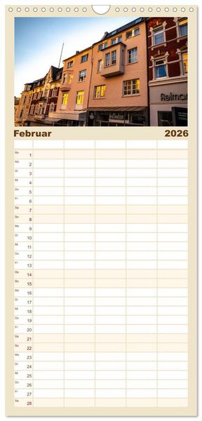 Produktbild: Familienplaner 2026 - SIEGEN Stadt auf acht Bergen mit 5 Spalten (Wandkalender, 21 x 45 cm) CALVENDO