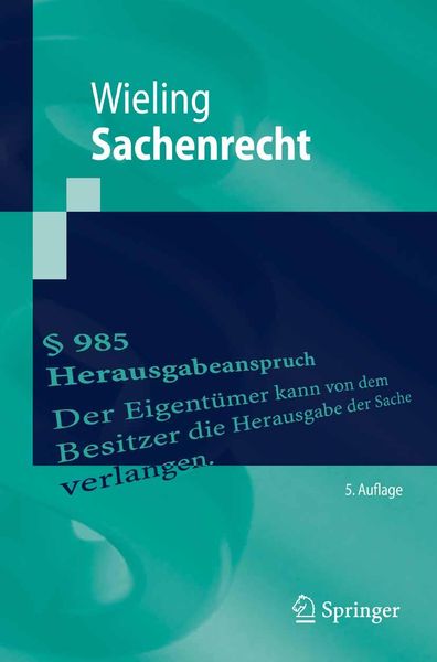 Produktbild: Sachenrecht