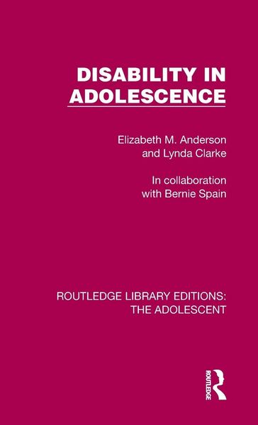 Produktbild: Disability in Adolescence
