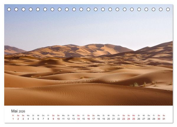 Produktbild: Marokko - Eine wunderbare Reise nach Nordafrika. (Tischkalender 2026 DIN A5 quer), CALVENDO Monatskalender