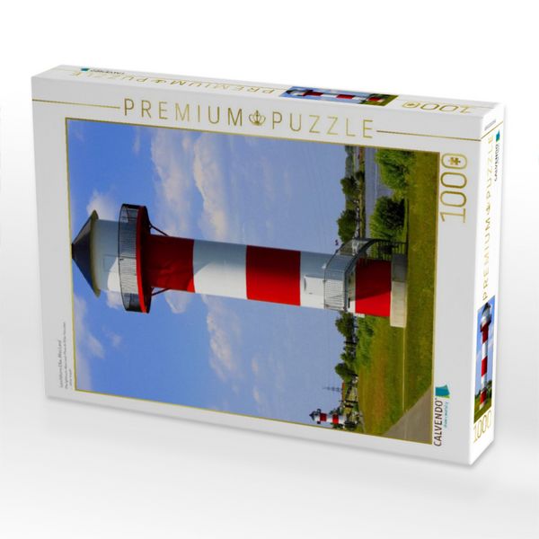 Produktbild: CALVENDO Puzzle Leuchtturm Elbe, Altes Land | 1000 Teile Lege-Gr&ouml;&szlig;e 64x48cm Foto-Puzzle f&uuml;r gl&uuml;ckliche Stunden