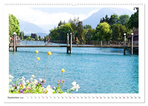 Produktbild: Malerisches Thun (hochwertiger Premium Wandkalender 2026 DIN A2 quer), Kunstdruck in Hochglanz