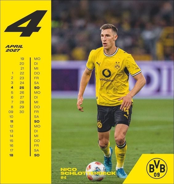 Produktbild: BVB Postkartenkalender 2027