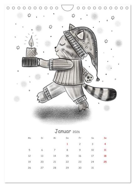 Produktbild: LEOPOLD DER DRITTE - Ein unglaublich liebenswerter Kater (Wandkalender 2026 DIN A4 hoch), CALVENDO Monatskalender