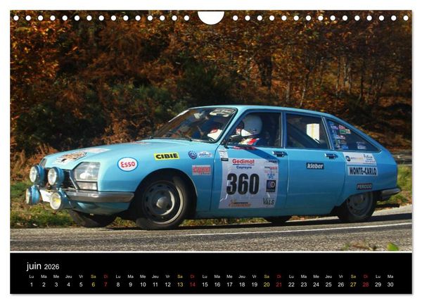 Produktbild: Rallye Vieilles Voitures (Calendrier mural 2026 DIN A4 vertical), CALVENDO calendrier mensuel