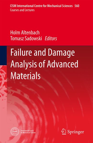 Produktbild: Failure and Damage Analysis of Advanced Materials