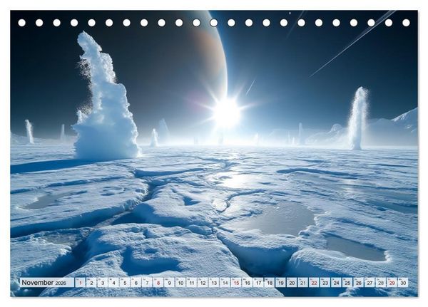 Produktbild: Kosmische Landschaften - Jenseits der Erde (Tischkalender 2026 DIN A5 quer), CALVENDO Monatskalender