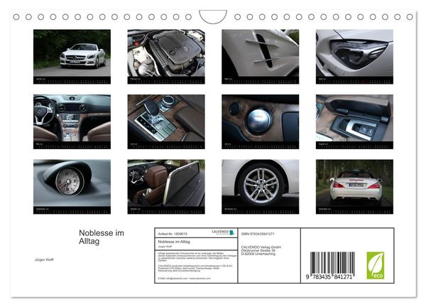 Produktbild: Noblesse im Alltag (Wandkalender 2025 DIN A4 quer), CALVENDO Monatskalender