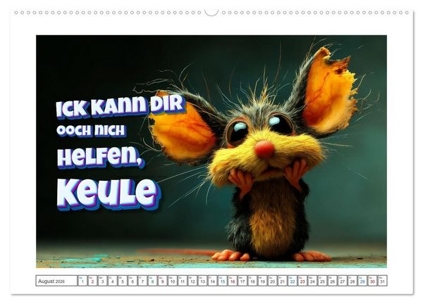 Produktbild: Dit is Berlin, wa? (Wandkalender 2026 DIN A2 quer), CALVENDO Monatskalender