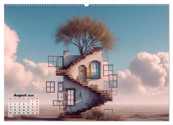 Produktbild: Ein Zuhause ist kein Winkelma&szlig;, sondern ein Gef&uuml;hl (Wandkalender 2026 DIN A2 quer), CALVENDO Monatskalender
