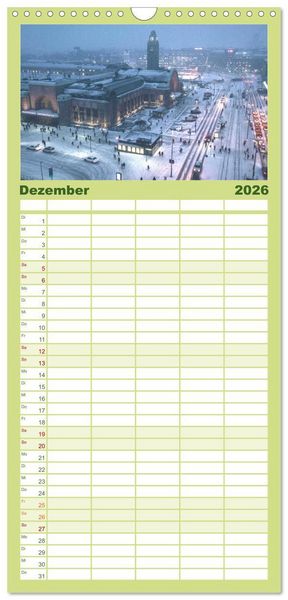 Produktbild: Familienplaner 2026 - Helsinki - Eine wundersch&ouml;ne Reise in die finnische Hauptstadt. mit 5 Spalten (Wandkalender, 21 x 45 cm) CALVENDO
