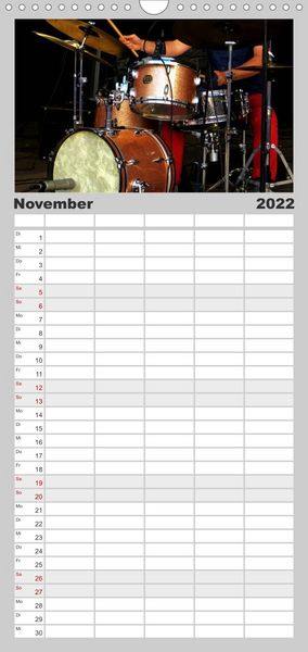 Produktbild: Familienplaner Klangbilder des Jazz (Wandkalender 2022 , 21 cm x 45 cm, hoch)