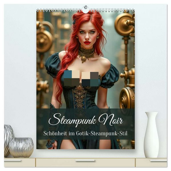 Produktbild: Steampunk Noir (hochwertiger Premium Wandkalender 2026 DIN A2 hoch), Kunstdruck in Hochglanz
