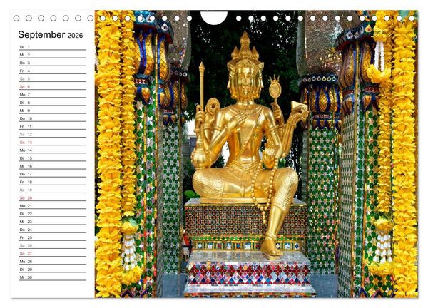 Produktbild: Thailand - Ein bezauberndes K&ouml;nigreich (Wandkalender 2026 DIN A4 quer), CALVENDO Monatskalender