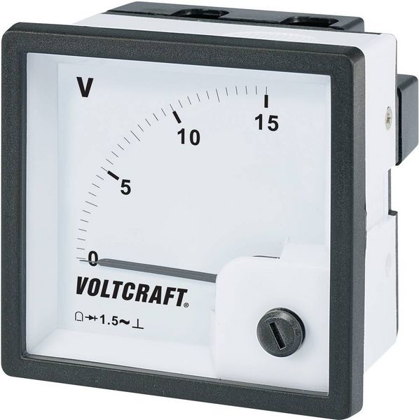 Produktbild: VOLTCRAFT AM-72x72/15V AM-72x72/15V Analog-Einbaumessger&auml;t AM-72x72/15V 15V Drehspule