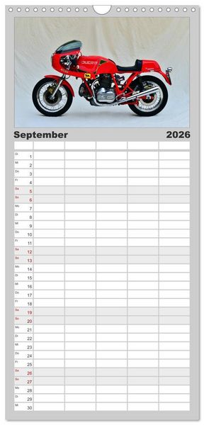 Produktbild: Familienplaner 2026 - Ducati 900SS K&ouml;nigswelle mit 5 Spalten (Wandkalender, 21 x 45 cm) CALVENDO