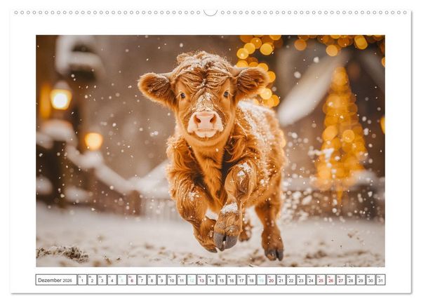 Produktbild: Schottische Hochland Rinder (hochwertiger Premium Wandkalender 2026 DIN A2 quer), Kunstdruck in Hochglanz