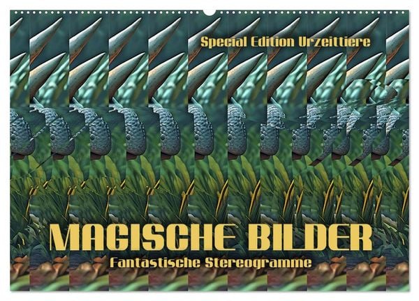 Produktbild: Magische Bilder - fantastische Stereogramme (Wandkalender 2026 DIN A2 quer), CALVENDO Monatskalender