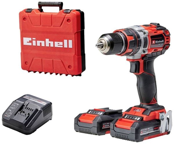 Einhell TP-CD 18/50 Li-i BL (2x2,0Ah) 2-Gang-Akku-Schlagbohrschrauber inkl. Akku, inkl. Ladegerät, inkl. Koffer