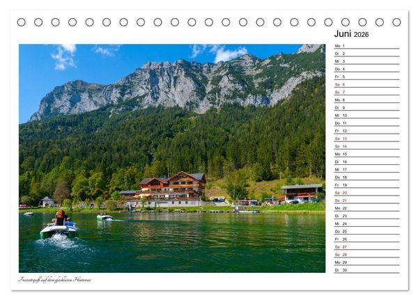 Produktbild: Rund um den Hintersee und Zauberwald (Tischkalender 2026 DIN A5 quer), CALVENDO Monatskalender