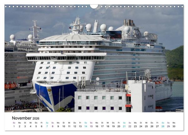 Produktbild: Riesen der Meere - Kreuzfahrtschiffe (Wandkalender 2026 DIN A3 quer), CALVENDO Monatskalender
