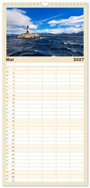 Produktbild: Familienplaner 2027 - Entdecke S&uuml;damerika: Monat f&uuml;r Monat mit 5 Spalten (Wandkalender, 21 x 45 cm) CALVENDO