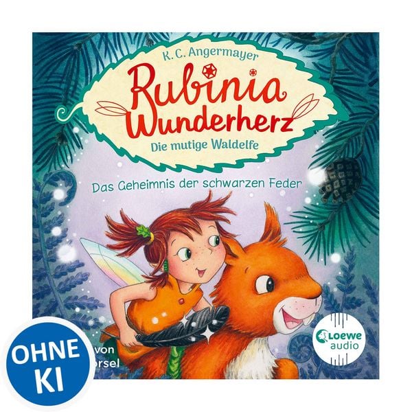 Produktbild: Rubinia Wunderherz, die mutige Waldelfe (Band 2) - Das Geheimnis der schwarzen Feder