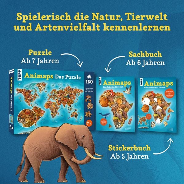 Produktbild: Animaps: Das Puzzle &ndash; 150 Teile.