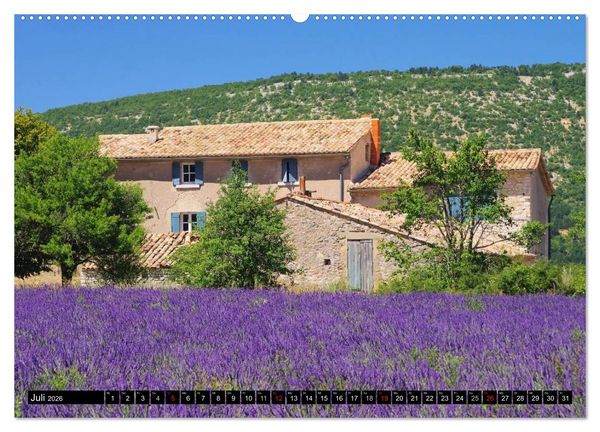 Produktbild: Lavendel (hochwertiger Premium Wandkalender 2026 DIN A2 quer), Kunstdruck in Hochglanz