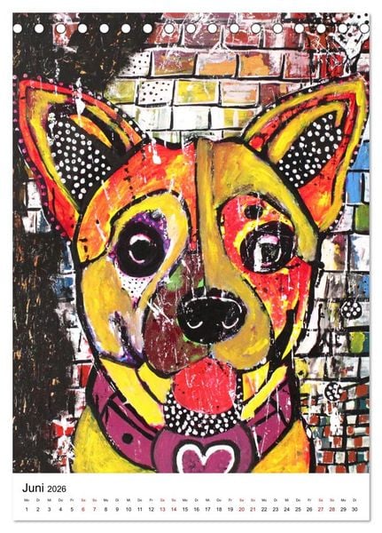 Produktbild: Pop Art Animals - Atelier Zippo (Tischkalender 2026 DIN A5 hoch), CALVENDO Monatskalender