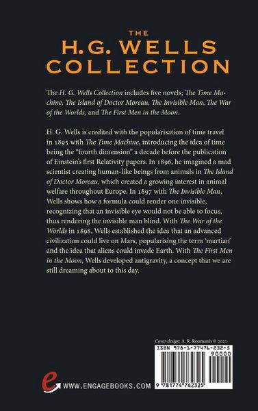 Produktbild: The H. G. Wells Collection (5 Books in 1) The Time Machine, The Island of Doctor Moreau, The Invisible Man, The War of the Worlds, The First Men in th