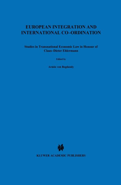 Produktbild: European Integration and International Co-ordination