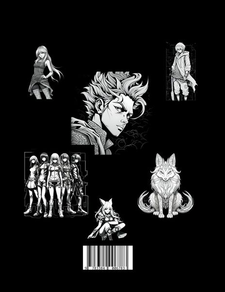 Produktbild: Black Manga Malbuch.