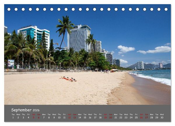 Produktbild: Vietnam`s most beautiful beaches (Desk Calendar 2026 DIN A5 landscape), CALVENDO 12 Month DeskCalendar