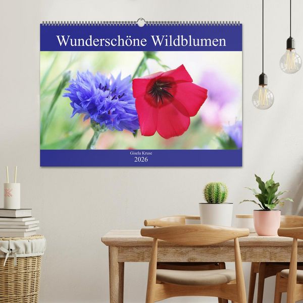Produktbild: Wundersch&ouml;ne Wildblumen (Wandkalender 2026 DIN A2 quer), CALVENDO Monatskalender